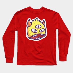 Cute Monster Head 9 Long Sleeve T-Shirt